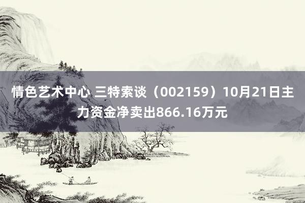 情色艺术中心 三特索谈（002159）10月21日主力资金净卖出866.16万元